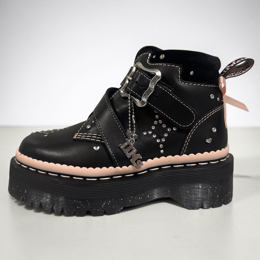 Dr Martens Caitie Valentine Limited Edition Platform Boot Women's 7 Black New